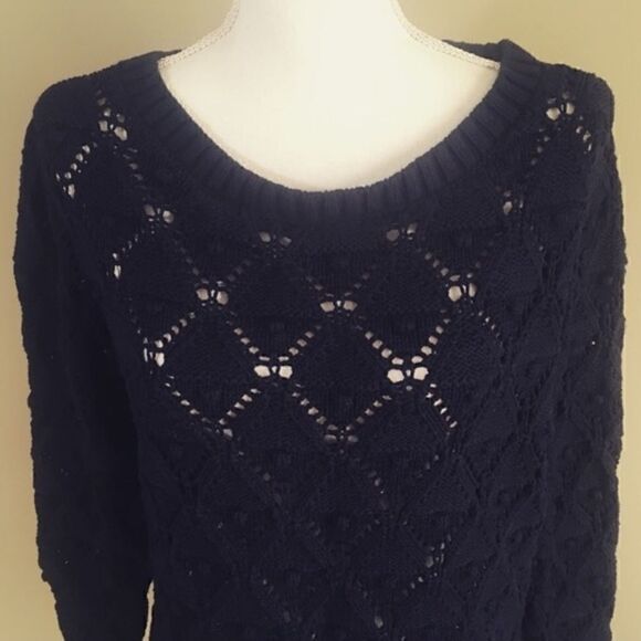 Tommy Hilfiger Open Knit Blue Sweater - Picture 5 of 5